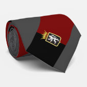 バレダオスタ国旗とコートの武器 ネクタイ (ロール)