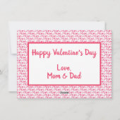 バレチン|ラブネームを送パーソナライズされたる シーズンカード (裏面)