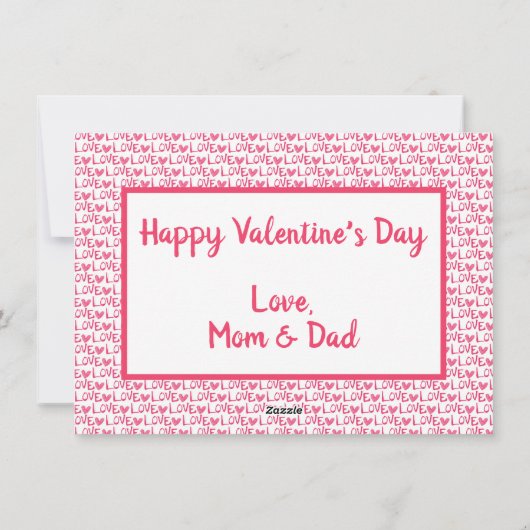 バレチン|ラブネームを送パーソナライズされたる シーズンカード (裏面)