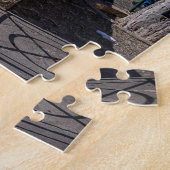 バレッタの街の壁と港のパノラマの景色 ジグソーパズル (側面)