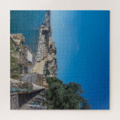 バレッタの街の壁と港のパノラマの景色 ジグソーパズル (横)