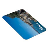 バレッタの街の壁と港のパノラマの景色 マグネット (右側)