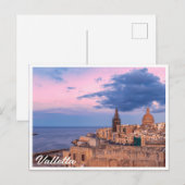 バレッタキャンバスプリンの上の夕日のパノラマビュー ポストカード (正面/裏面)