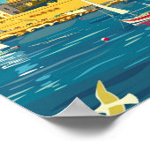 バレッタマルタヴィンテージ有名な旅行プレイス ポスター (角)