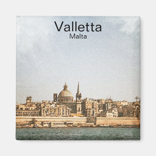 バレッタマルタ地中海の マグネット (正面)