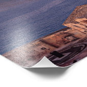 バレッタ上空の夕日のパノラマの景色 フォトプリント            (角)