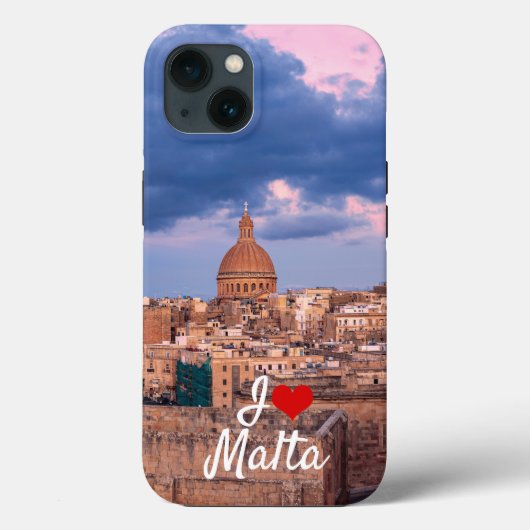 バレッタ上空の夕日のパノラマの景色 Case-Mate iPhoneケース (裏面)