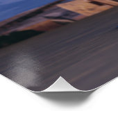 バレッタ上空の夕日を望むワイングラス ポスター (コーナー)