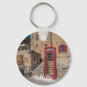 バレッタ・マルタの赤い電話ブース キーホルダー (裏面)
