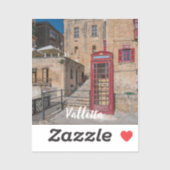 バレッタ・マルタの赤い電話ブース シール (シート)