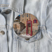 バレッタ・マルタの赤い電話ブース 缶バッジ (インサイチュ)