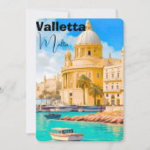 バレッタ マルタ島 旅行 はがき, バレッタ 旅行 詩 シーズンカード (正面)