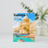 バレッタ マルタ島 旅行 はがき, バレッタ 旅行 詩 ポストカード (スタンド正面)