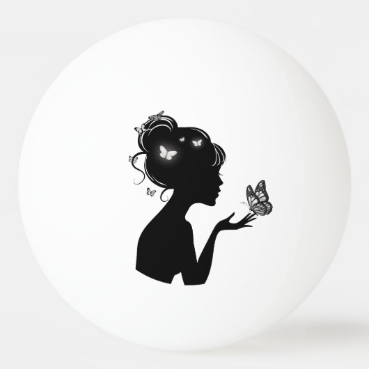 バレデピンポンラフェムパピロンブランクス 卓球ボール (裏面)