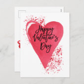 バレパーソナライズされたンタイン・デイ・ポストカード シーズンポストカード (正面/裏面)