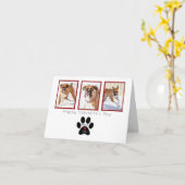 バレパーソナライズされたンティネス – 愛は犬 カード (黄色い花)