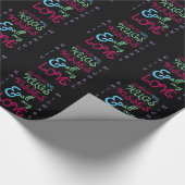 バレパーソナライズされたンティモダンファンキー文字2 ラッピングペーパー (角)