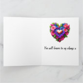 バレパーソナライズされたンティーンズデイカード カード (内部)