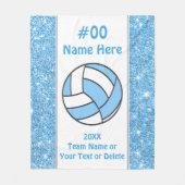 バレパーソナライズされたーボール好きの人への贈り物，シニア フリースブランケット (正面)