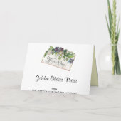 バレビクトリアンンタインカード – 名前で個人設定 シーズンカード (裏面)