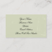 バレビクトリアンンタインバード&バラ 名刺 (裏面)