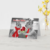 バレフランスのンタインデーロマンティックリ空白のス カード (黄色い花)