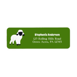 バレブラクノスシープランプ差出人住所 ラベル