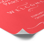 バレモダンンエレガントティネスの日のパーティー歓迎 ポスター (角)