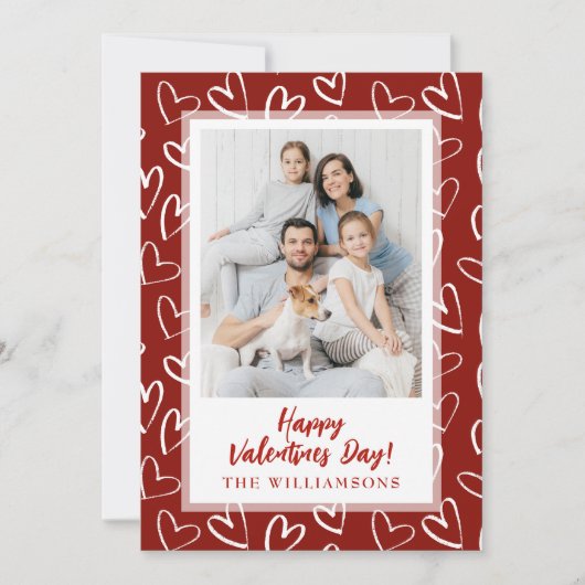 バレモダンンスタイリッシュティネスの日の家族写真 シーズンカード (正面)