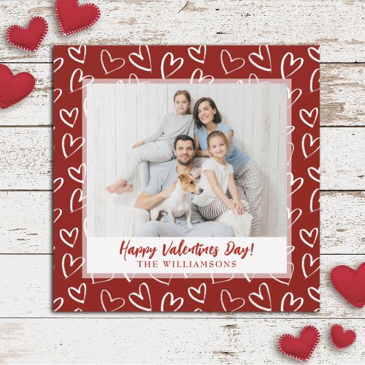 バレモダンンスタイリッシュティネスの日の家族写真 シーズンカード