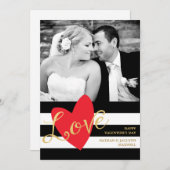 バレモダンンタインデーの写真カード シーズンカード (正面/裏面)