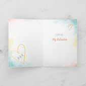 バレユニークンタインデー カード (内部)