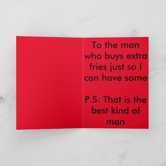 バレユーモアのあるンタインカード シーズンカード (内部)