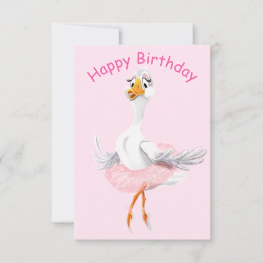 バレリおもしろいナダック付き誕生日カード カード (正面)