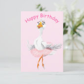 バレリおもしろいナダック付き誕生日カード カード (スタンド正面)