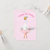 バレリおもしろいナダック付き誕生日カード カード (正面/裏面インサイチュ)
