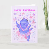 バレリおもしろいナヒッポ付き誕生日カード カード (正面)