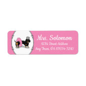 バレリおもしろいナプリンセスダックスシュント（ブラック&タン） ラベル (正面)