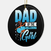 バレリおもしろいナ女子バレエダンサーのパパ セラミックオーナメント (左)