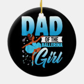 バレリおもしろいナ女子バレエダンサーのパパ セラミックオーナメント (裏面)