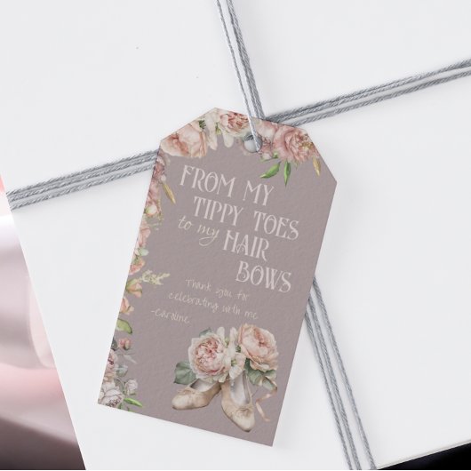 バレリお洒落ナダンス誕生日 ギフトタグ