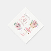 バレリお洒落ナフローラ6thバースデーパーティーガール スタンダードカクテルナプキン (角)