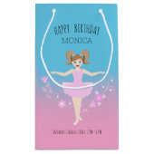 バレリかわいらしナガールバースデーパーティー スモールペーパーバッグ (裏面)
