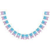 バレリかわいらしナガールバースデーパーティー バンティングフラッグ (全)