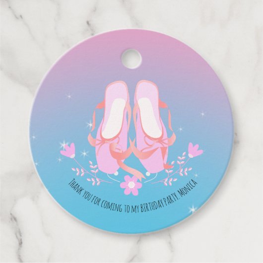 バレリかわいらしナガールバースデーパーティー フェイバータグ (正面)