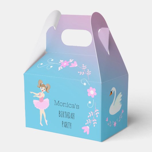バレリかわいらしナガールバースデーパーティー フェイバーボックス (裏面サイド)