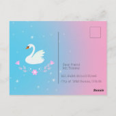 バレリかわいらしナガールバースデーパーティー ポストカード (裏面)