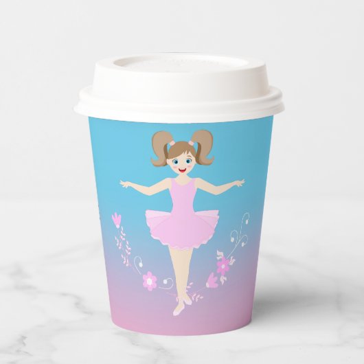 バレリかわいらしナガールバースデーパーティー 紙コップ (左)