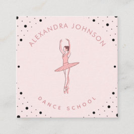 バレリかわいらしナダンススクールスタジオソーシャルメディア スクエア名刺
