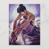 バレリかわいらしナプリントはがき ポストカード (正面)